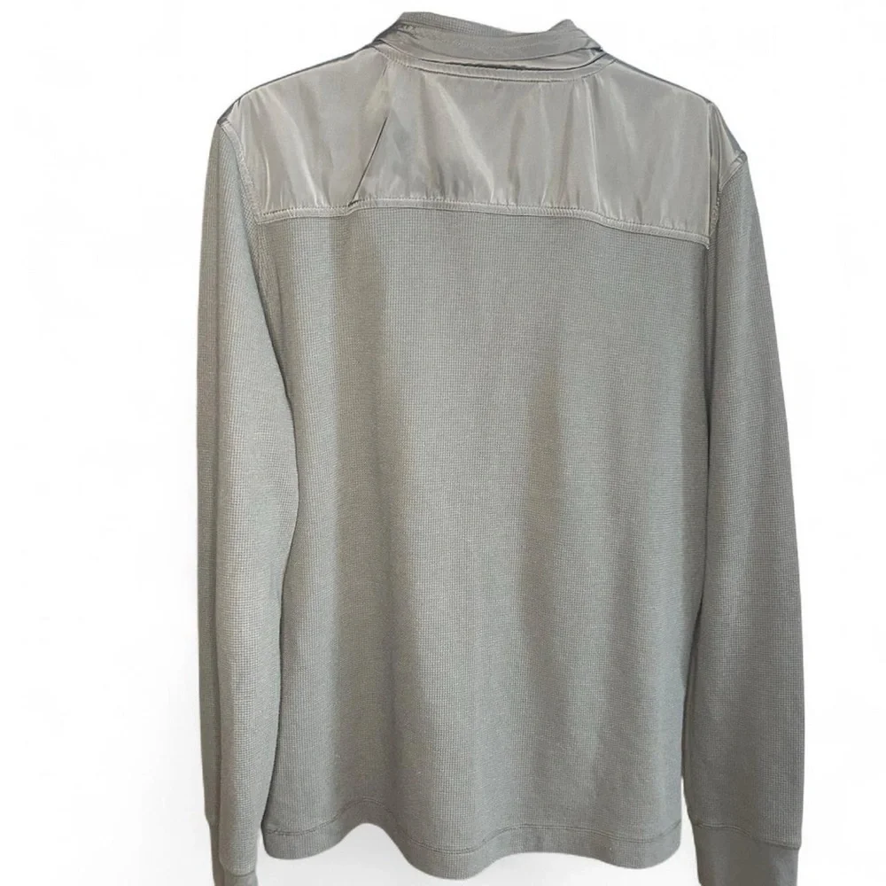 Banana Republic 1/4 Zip Gray Thermal Pullover – Men’s Size L